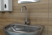 Lade das Bild in den Galerie-Viewer, SANELA SLU 08LND Berührungslose Waschtischarmatur mit Kalt-/Warm - Mischer und verlängertem Auslauf, 24 V DC – Bluetooth