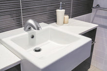 Lade das Bild in den Galerie-Viewer, SANELA SLU 46 Edelstahl - Auftischarmatur für Kalt- und Warmwasser, 24 V DC – Infrarot, Bluetooth, vandalismussicher
