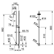 Lade das Bild in den Galerie-Viewer, Zeitgesteuerte Duscharmatur Kaltwasser