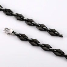 Lade das Bild in den Galerie-Viewer, Herrenarmband Schwarz Edelstahl