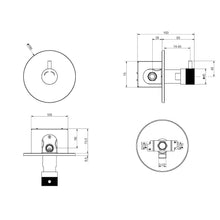 Lade das Bild in den Galerie-Viewer, Duschsystem zeitgesteuert 1 Duschplatz selbstabschaltend