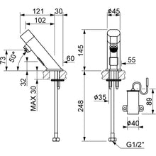 Lade das Bild in den Galerie-Viewer, Waschtischarmatur berührungslos Kaltwasser Batteriebetrieb