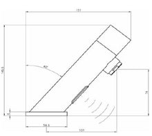 Lade das Bild in den Galerie-Viewer, Waschtischarmatur berührungslos Mischbatterie zeitgesteuerte Waschbecken-Armatur