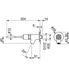 Lade das Bild in den Galerie-Viewer, Selbstabschaltende Hygiene Wand-Armatur Auslauf Ventil Selbstschluss Autostop einstellbar