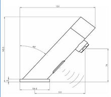 Lade das Bild in den Galerie-Viewer, Waschtischarmatur berührungslos Kaltwasser zeitgesteuerte Waschbecken-Armatur