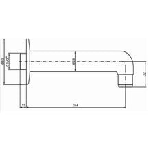 Lade das Bild in den Galerie-Viewer, Wandauslauf Messing verchromt