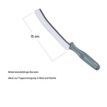 Lade das Bild in den Galerie-Viewer, 2er Set Fugenbürste Kunststoff schwarz Reinigungsbürsten Fugenreinigungsbürsten