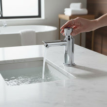Lade das Bild in den Galerie-Viewer, Zeitgesteuerte Waschtischarmatur Selbstschluss Zeit einstellbar Kaltwasser