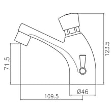 Lade das Bild in den Galerie-Viewer, Zeitgesteuerte Waschtischarmatur Selbstschluss Zeit selbst einstellbar