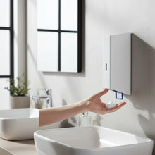 Lade das Bild in den Galerie-Viewer, Flüssig-Seifenspender mit Schloss Wand-Montage weiß Wasch-Lotionspender