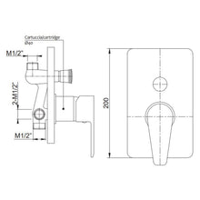 Lade das Bild in den Galerie-Viewer, Unterputz Duscharmatur mit Umsteller Serie Otto