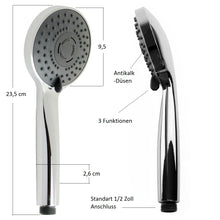 Lade das Bild in den Galerie-Viewer, Handbrause Lima mit 3 Funktionen