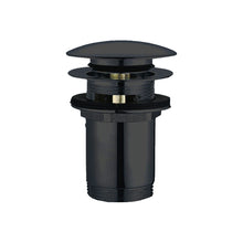 Lade das Bild in den Galerie-Viewer, 2er Set Design Ablaufgarnitur schwarz matt Klick-verschluss Push up Waschbecken Ablauf