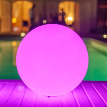 Lade das Bild in den Galerie-Viewer, Schwimmleuchte "Globe" XXl Leuchtball Außenbeleuchtung Objekt 50cm App Steuerung