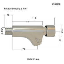 Lade das Bild in den Galerie-Viewer, Auslaufventil mit Drücker zeitgesteuerte Wandarmatur automatischer Wasserhahn