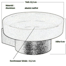 Lade das Bild in den Galerie-Viewer, Badaccessoires Serie Oslo Aluminium Seifenschale