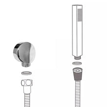 Lade das Bild in den Galerie-Viewer, Wandanschlussbogen rund chrom ABS