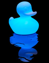 Lade das Bild in den Galerie-Viewer, Schwimmleuchte Duck Duck weiß LED Akku Fernbedienung 30 cm