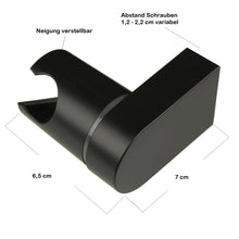 Lade das Bild in den Galerie-Viewer, Brausehalter schwarz / Duschkopf Halterung verstelllbar