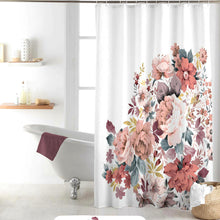 Lade das Bild in den Galerie-Viewer, Duschvorhang Blumen Rosen bunt 180x200
