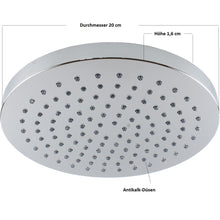 Lade das Bild in den Galerie-Viewer, Regenbrause rund Dali