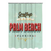 Lade das Bild in den Galerie-Viewer, Textil Duschvorhang Palm Beach 180x200