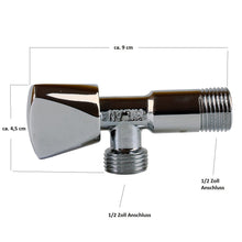 Lade das Bild in den Galerie-Viewer, Geräteventil Edelstahl Anschluss Auslaufventil Schnellverschluß Schlauchanschluss