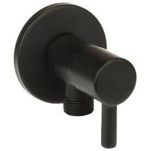 Lade das Bild in den Galerie-Viewer, Eckventil schwarz matt rund Absperrventil Regulierventil