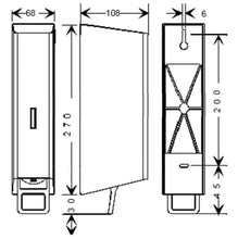 Lade das Bild in den Galerie-Viewer, Flüssig-Seifenspender Edelstahl mit Schloss Wandmontage weiß Wasch-Lotionspender