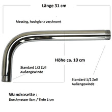 Lade das Bild in den Galerie-Viewer, Duscharm rund (30 cm)
