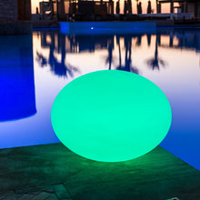 Lade das Bild in den Galerie-Viewer, Schwimmlampe Poolleuchte "Flat Ball" L 50 cm APP Steuerung