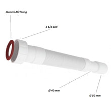 Lade das Bild in den Galerie-Viewer, Universal-Abflusssiphon flex 1 1/2" Zoll auf 40/50mm
