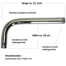 Lade das Bild in den Galerie-Viewer, Duscharm rund (20 cm)