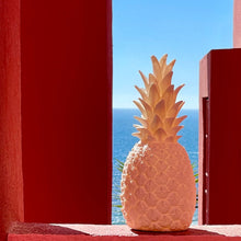 Lade das Bild in den Galerie-Viewer, Tischlampe / Leuchtobjekt Pinacolada apricot Außenleuchte Ananas mit Fernbedienung und Akku
