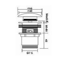 Lade das Bild in den Galerie-Viewer, 2er Set Design Ablaufgarnitur schwarz matt Klick-verschluss Push up Waschbecken Ablauf