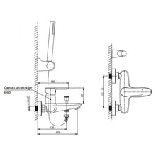 Lade das Bild in den Galerie-Viewer, Badewannenarmatur Serie Otto