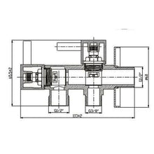 Lade das Bild in den Galerie-Viewer, Geräteventil für Waschmaschine Spülmaschine Kombiventil Eckventil