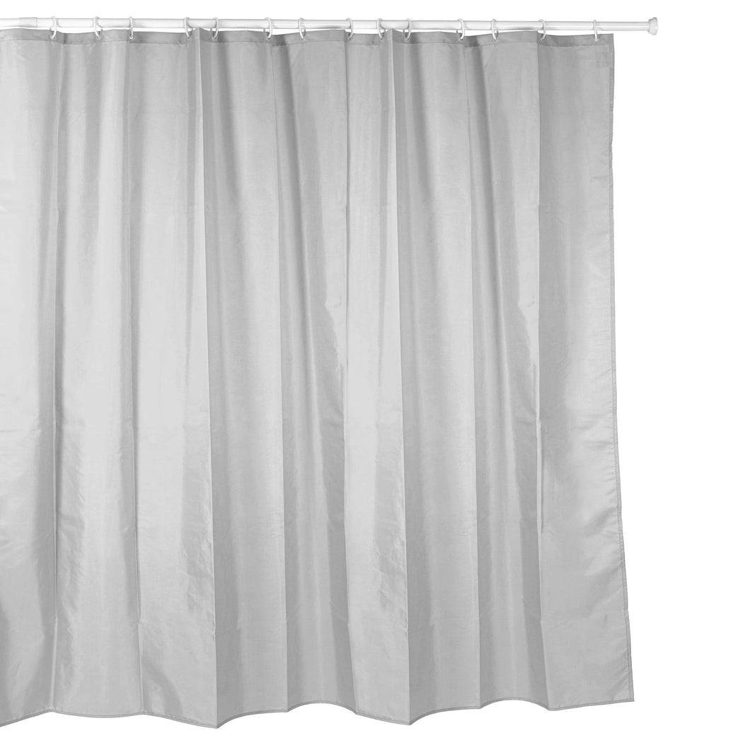 Textil Duschvorhang grau 180x200 Vorhang Dusche waschbar