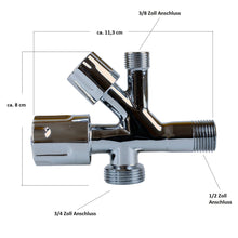 Lade das Bild in den Galerie-Viewer, Kombi-Eckventil Geräteventil Anschluss Auslaufventil Wasseranschluss Eckventil