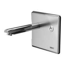 Lade das Bild in den Galerie-Viewer, SANELA SLU 04P17 Wand-Armatur, Unterputz, mit Piezotaster, Auslauflänge 182 mm, 24 V DC – vandalismussicher
