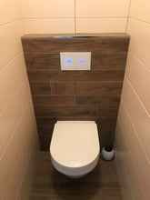 Lade das Bild in den Galerie-Viewer, SANELA SLW 30A Glas-Touch Elektronische WC - Spülsteuerung für Installationssystem SLR 21, Glasfarbe REF 9003 Weiß, Hint
