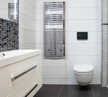 Lade das Bild in den Galerie-Viewer, SANELA SLW 30E Glas-Touch Elektronische WC - Spülsteuerung für Installationssystem SLR 21, Glasfarbe REF 1502 Schwarz, H
