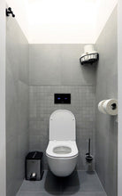 Lade das Bild in den Galerie-Viewer, SANELA SLW 30F Glas-Touch Elektronische WC - Spülsteuerung für Installationssystem SLR 21, Glasfarbe REF 1502 Schwarz, H

