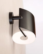 Lade das Bild in den Galerie-Viewer, SANELA SLZN 09N Edelstahl Toilettenpapierhalter, Oberfläche schwarz matt
