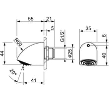Lade das Bild in den Galerie-Viewer, Anti-Vandalismus Duschkopf G1/2" – Anti-Binding | Messing
