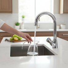 Lade das Bild in den Galerie-Viewer, Zeitgesteuerte Waschtischarmatur hoher Auslauf Selbstschluss Zeit einstellbar
