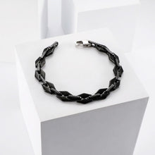 Lade das Bild in den Galerie-Viewer, Herrenarmband Schwarz Edelstahl
