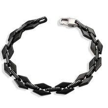 Lade das Bild in den Galerie-Viewer, Herrenarmband Schwarz Edelstahl
