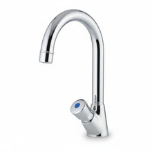 Lade das Bild in den Galerie-Viewer, Zeitgesteuerte Waschtischarmatur hoher Auslauf Selbstschluss Zeit einstellbar
