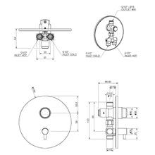 Lade das Bild in den Galerie-Viewer, Zeitgesteuerte Einbau Dusch-Armatur Selbstschluss Zeit einstellbar automatisch
